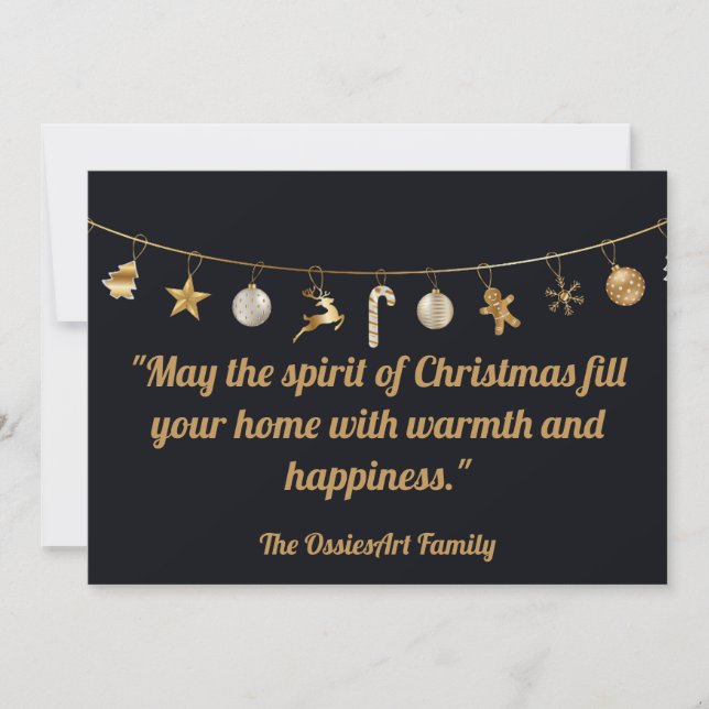 Personalised Christmas Card (Front)