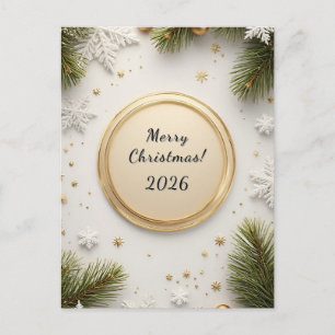 🎁Personalised Christmas Card Elegant Wishes ✨