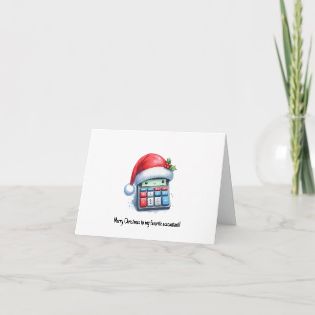 Personalised Christmas Card for Accountant (Front)