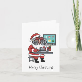 Personalised Christmas Card for Optometrist