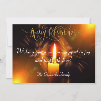 Personalised Christmas Card. Holiday Card