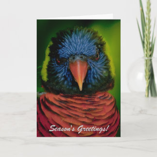 Personalised Christmas Card - Lorikeet