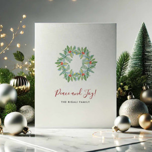 Personalised Christmas Cards No Photo