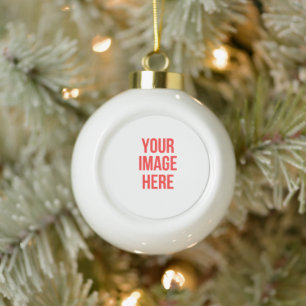 Personalised Christmas Ceramic Ball Christmas Ornament
