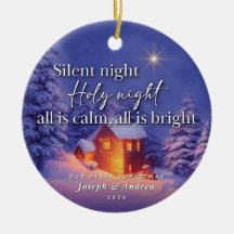 Personalised Christmas Ceramic Ornament
