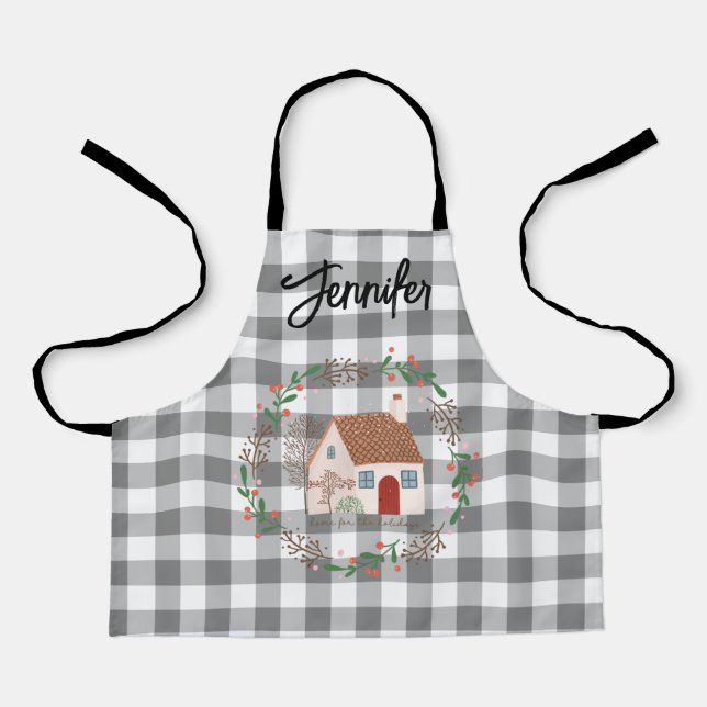 Personalised Christmas Child Size Apron (Front)