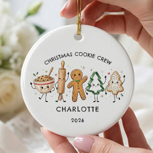 Personalised Christmas Cookie Crew Ornament