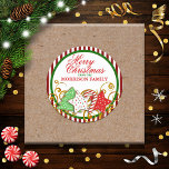 Personalised Christmas Cookies Classic Round Sticker<br><div class="desc">Festive and fun Christmas cookie stickers. Perfect for envelope seals or party favours.</div>
