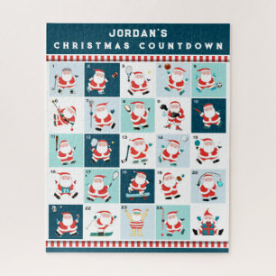 Personalised Christmas Countdown Jigsaw Puzzle