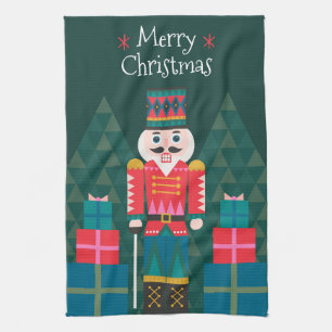Personalised Christmas Custom Nutcracker Tea Towel