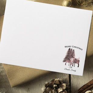 Personalised Christmas Deer Envelope