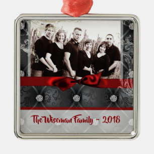 Personalised Christmas Diamond Tuff PHOTO Ornament