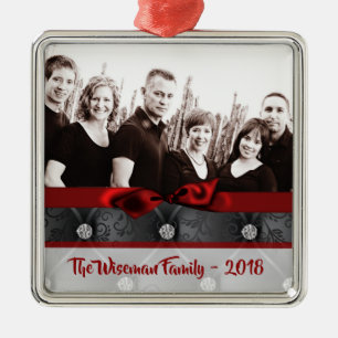 Personalised Christmas Diamond Tuff PHOTO Ornament