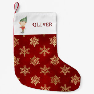 Personalised Christmas elf  Small Christmas Stocki Stocking
