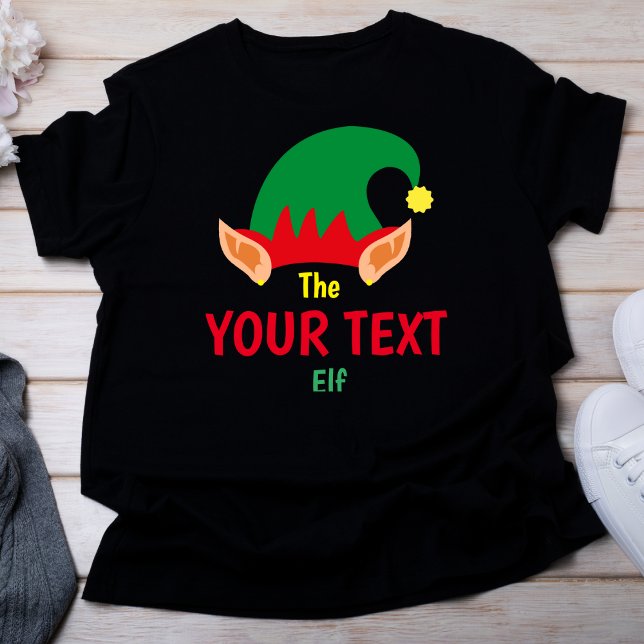 Personalised Christmas Elf T Shirt (Creator Uploaded)