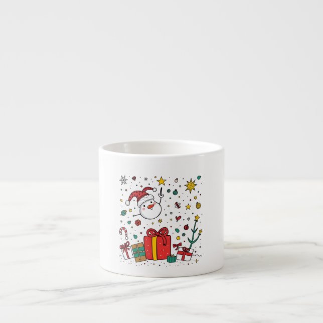 personalised Christmas expresso mug (Front)