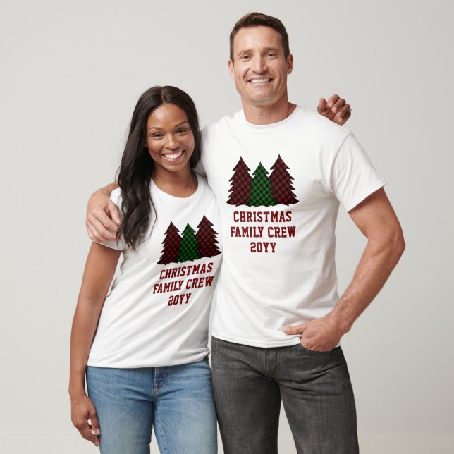 Personalised Christmas Family Crew  Matching T-Shirt (Unisex)