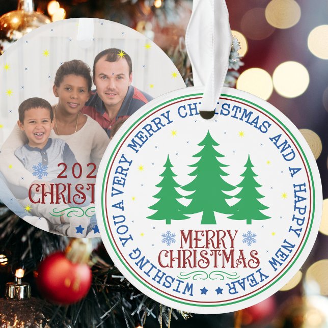 Personalised Christmas Family Photo Ornament (Creator Uploaded)