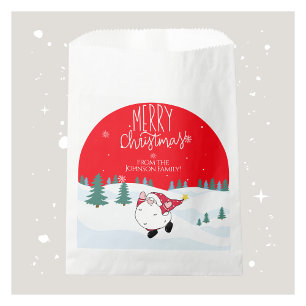 Personalised Christmas Favour Bags with Family Nam