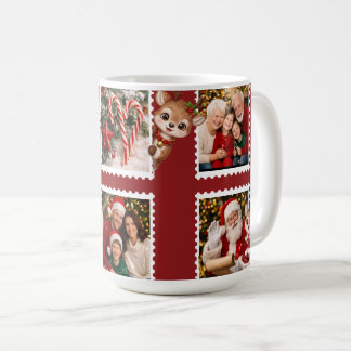 Personalised Christmas Flat Holiday Coffee Mug