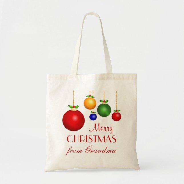 Personalised Christmas Gift Bag (Front)