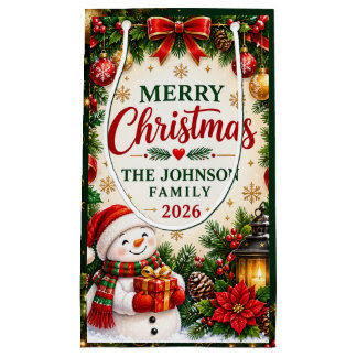 Personalised Christmas Gift Bag – Family Christmas