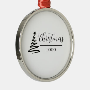 Personalised Christmas Gift Custom Modern T-Shirt Metal Ornament