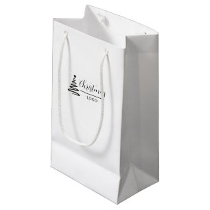 Personalised Christmas Gift Custom Modern T-Shirt Small Gift Bag