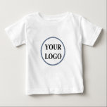 Personalised Christmas Gift Customised Idea LOGO Baby T-Shirt<br><div class="desc">Add Your Logo Here_Christmas Holiday Gift
You can customise it with your photo,  logo or with your text.  You can place them as you like on the customisation page. Funny,  unique,  pretty,  or personal,  it's your choice.</div>