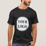 Personalised Christmas Gift Customised Idea LOGO T-Shirt<br><div class="desc">Merry and Bright  Modern Script Cute Christmas Holiday Add Your Logo.
You can customise it with your photo,  logo or with your text.  You can place them as you like on the customisation page. Funny,  unique,  pretty,  or personal,  it's your choice.</div>