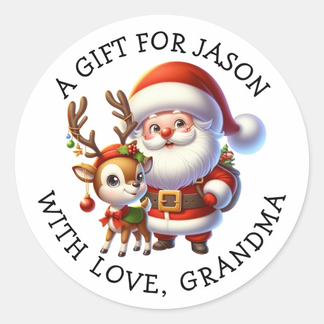 Personalised Christmas Gift Tags  (Front)