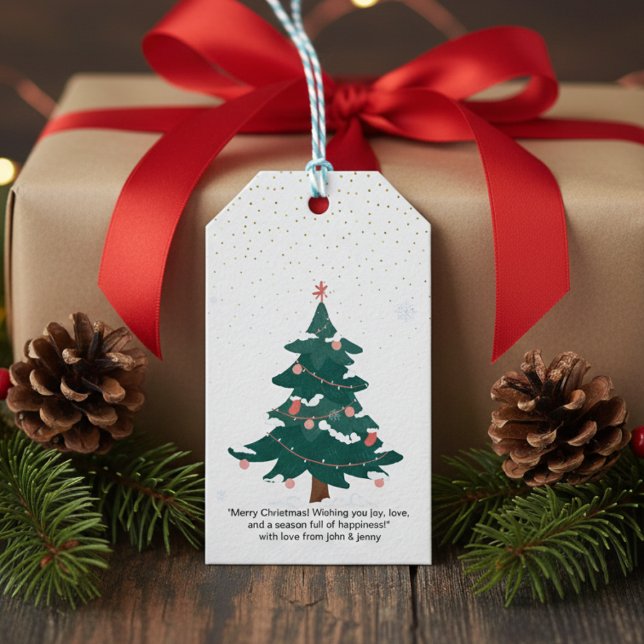 "Personalised Christmas Gift Tags - Customisable (Creator Uploaded)