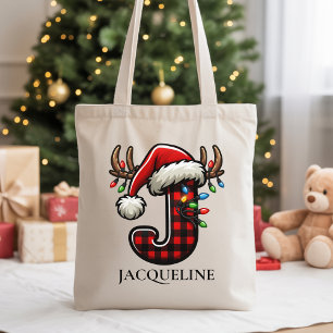 Personalised Christmas gift tote bag for besties