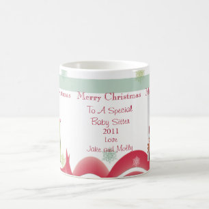 Personalised Christmas Gifts Babysitter Photo Mugs