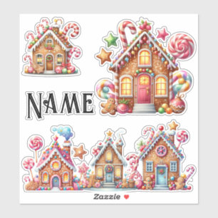 Personalised Christmas gingerbread houses