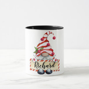 Personalised Christmas Gnome Mug