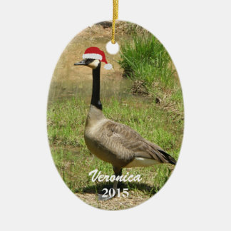 Personalised Christmas Goose Ornament