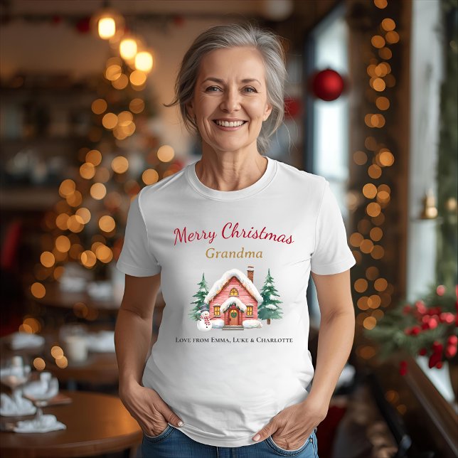 Personalised Christmas Grandma Shirt Gift (Creator Uploaded)