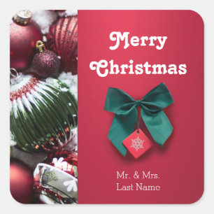 Personalised Christmas Greeting Sticker