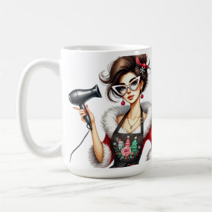 Personalised Christmas Hairdresser Coffee Mug
