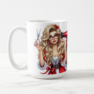 Personalised Christmas Hairdresser Coffee Mug