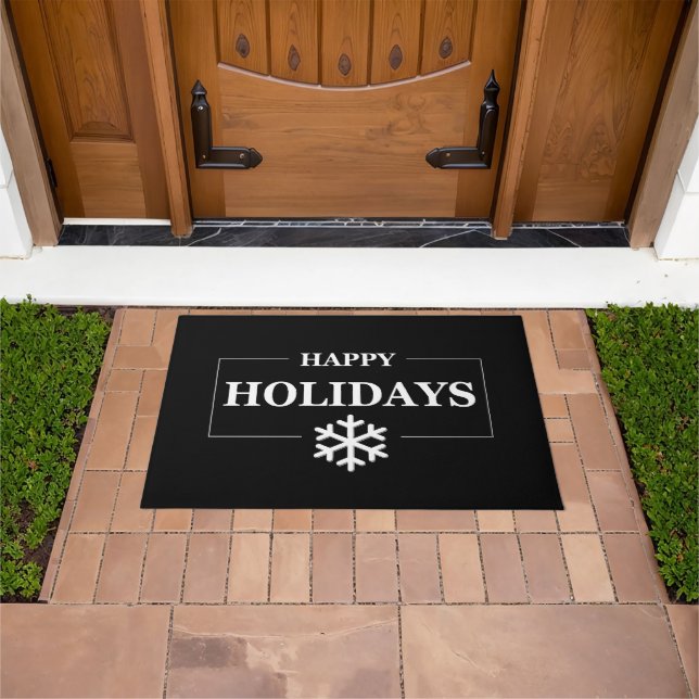 Personalised Christmas Happy Holiday Custom Gift  Doormat (Outdoor)