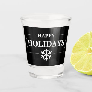Personalised Christmas Happy Holiday Custom Gift  Shot Glass