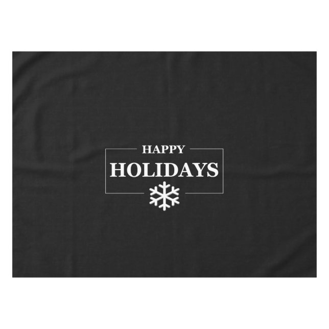 Personalised Christmas Happy Holiday Custom Gift  Tablecloth (Front (Horizontal))