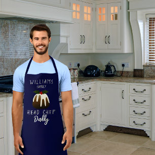 Personalised Christmas Head Chef Apron