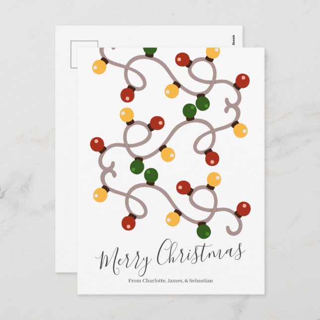 Personalised Christmas Holiday Lights (Front/Back)