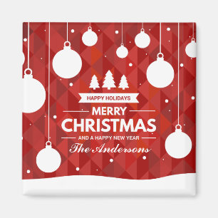 Personalised Christmas Holiday   Magnet