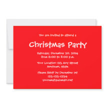 Personalised Christmas Holiday Party Invitations