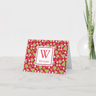 Personalised Christmas Holiday   Thank You Card