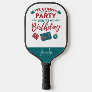 Personalised Christmas Holidays Family Sports Pickleball Paddle